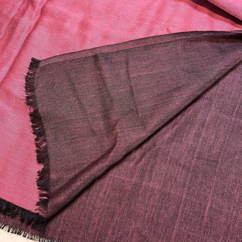 Reversible silk Purple and dark Purple Scarf